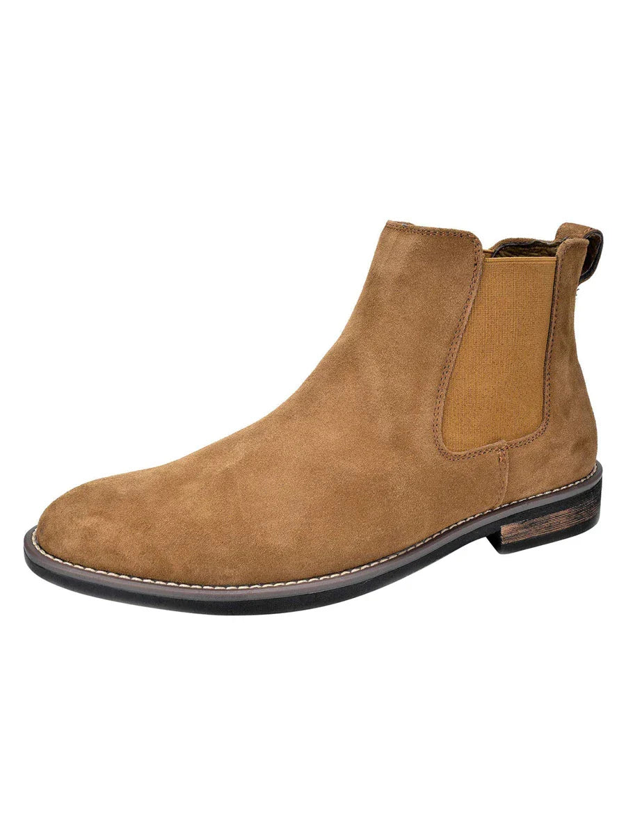 Suede Chelsea Boots Camel