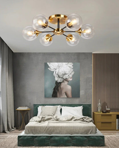 Elegant Green Glass Pendant Light