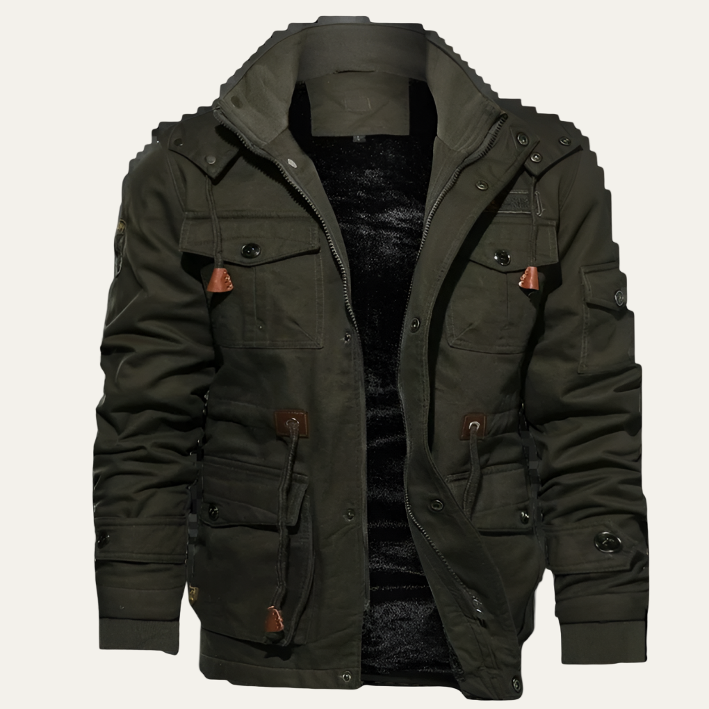 Men’s Fleece Fur Lined Cotton Jacket