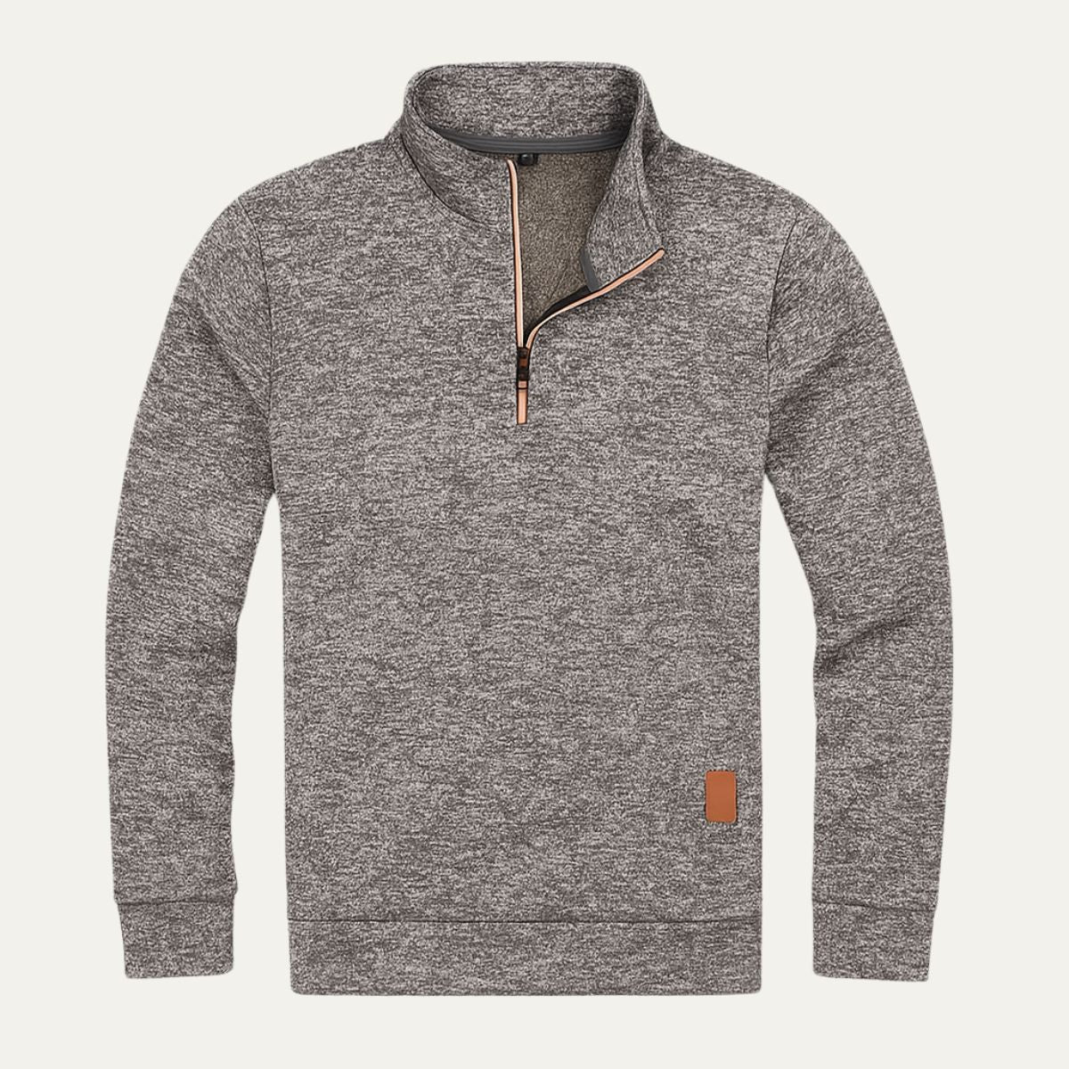Men’s Quarter Zip Mock Collar Sweatshirt