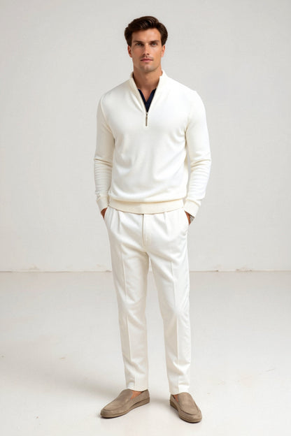 Klaus - Casual Quarter-Zip Jumper Men