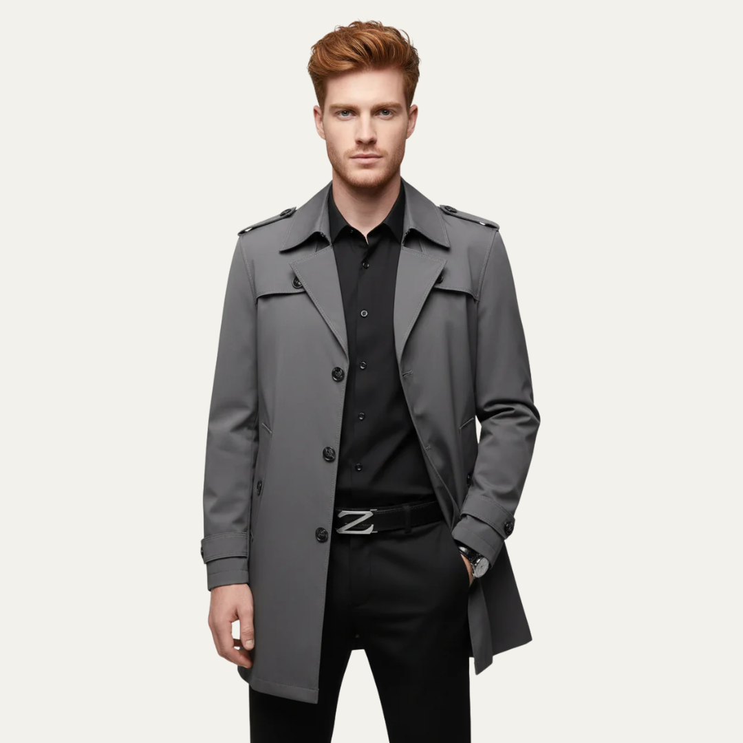 Men’s Classic Short Trench Coat