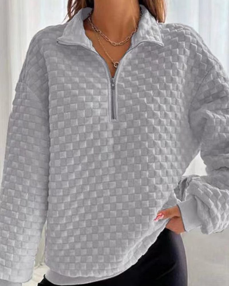 Warm Winter Zip Up Sweater