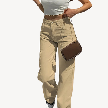 Women's High-Waisted Cargo Pants