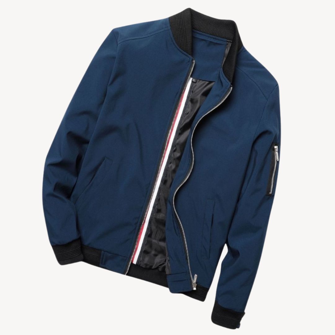 Men's Zip Up Bomber Jacket