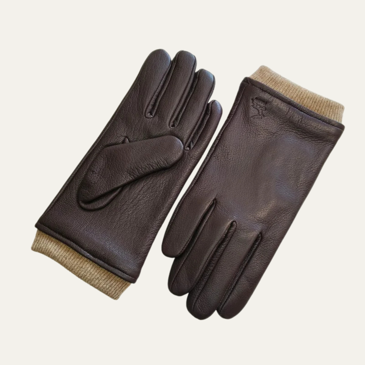 The Palermo Men's Leather Warm Wool Lined Winter Driving Gloves