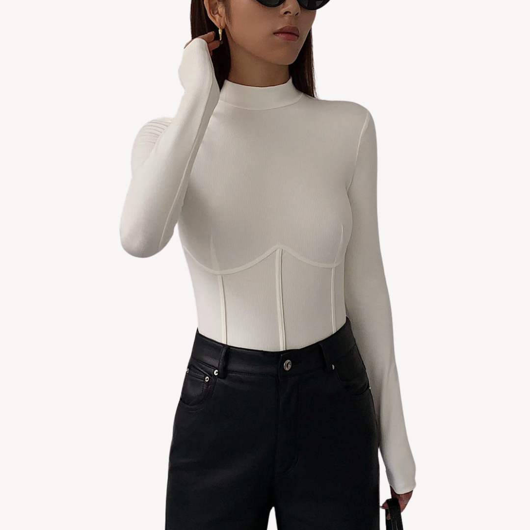 Ribbed Corset Top for Women
