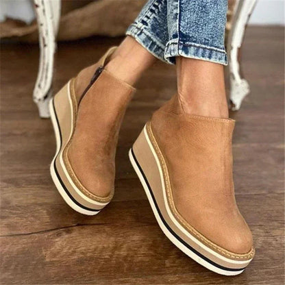 Isla Ankle-Length Chelsea Boots | Platform Layered Sole Chelsea Boots