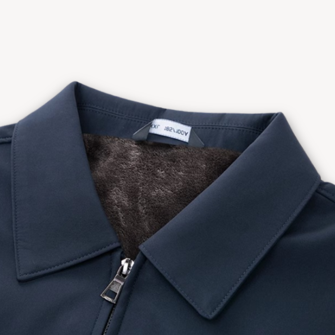 Men's Wool Blend Winter Jacket - Fur Lined, Warm Outerwear