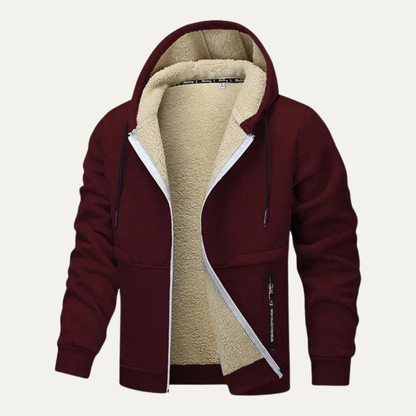 Men’s Sherpa Lined Heavy Zip Hoodie