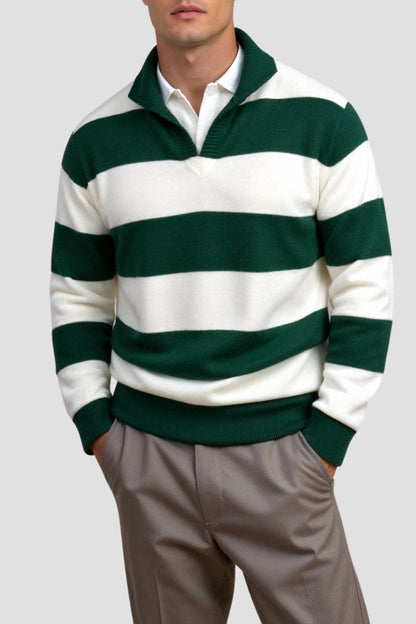 Eric - Old Money Color Block Pullover