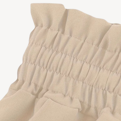 Wide-Legged Drawstring Trousers