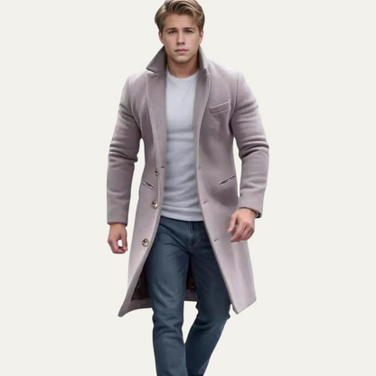 The Wandsworth Men's Elegant Wool Blend Winter Overcoat