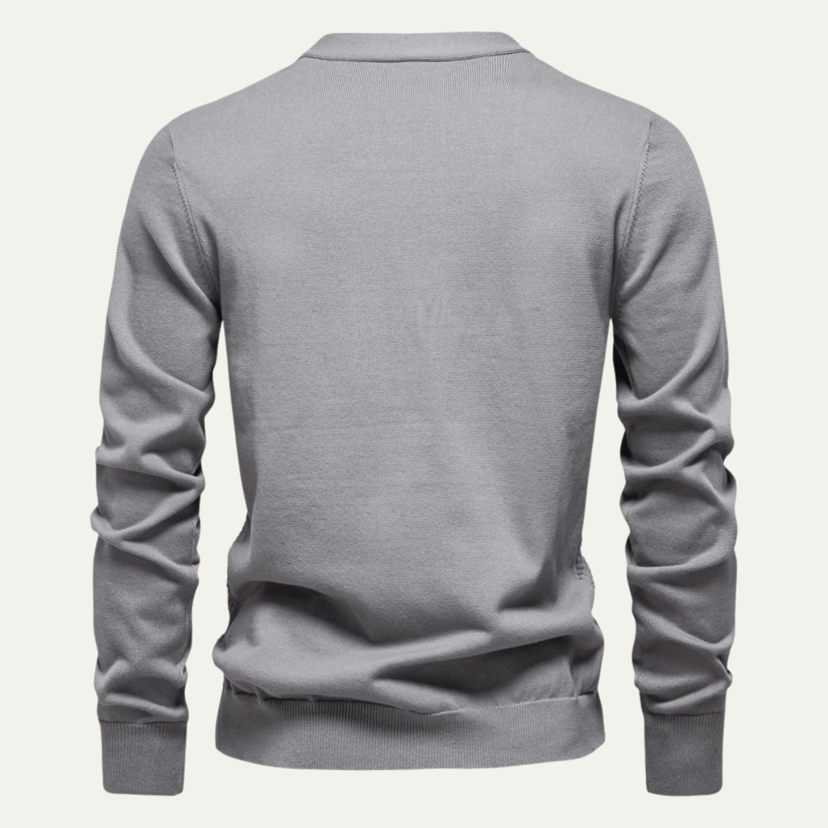 Men’s Basketweave Knit V Neck Button Cardigan