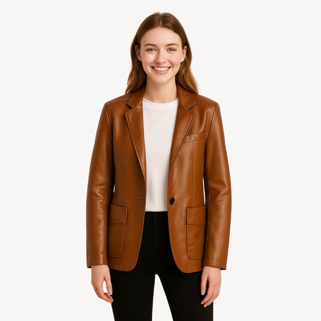 Leather Blazer for Women