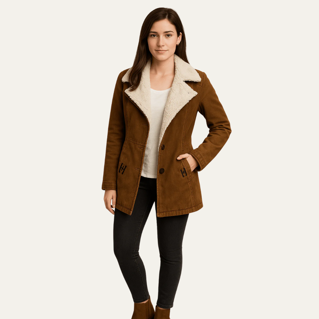 Women’s Sherpa Collar Single-Breasted Jacket