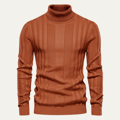The Dumbarton Men's Slim Fit Knit Turtleneck Jumper