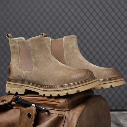 The Cardiff Bay Men's Comfortable Suede Chelsea Boots