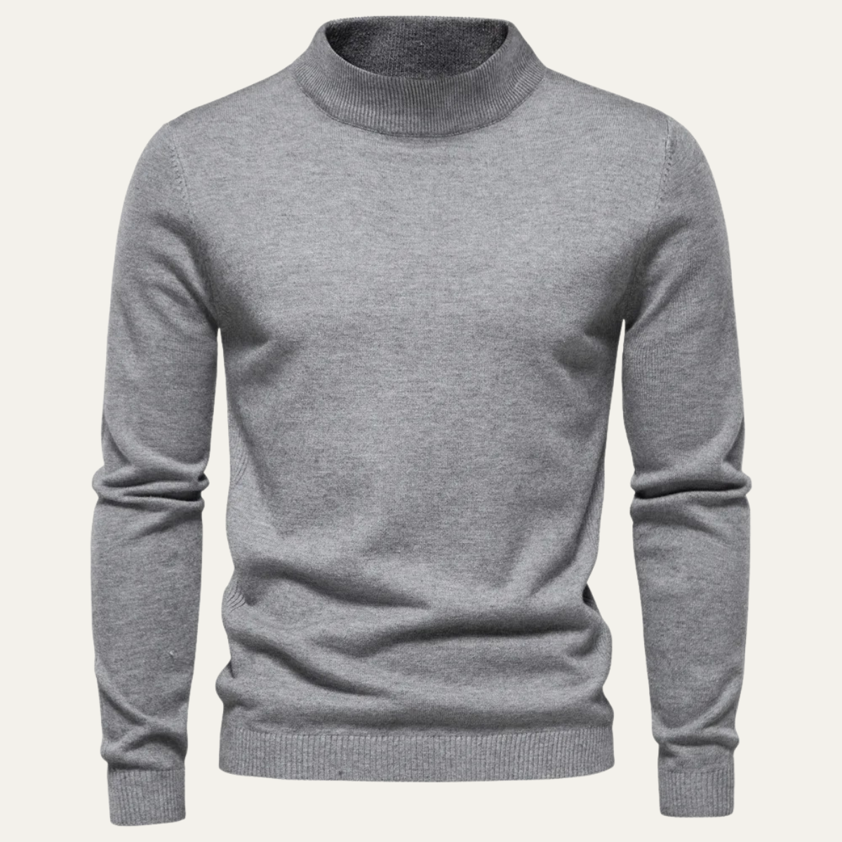Men’s Mock Neck Light Gauge Pullover
