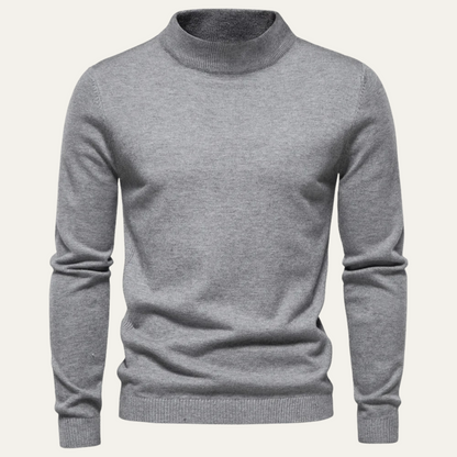 Men’s Mock Neck Light Gauge Pullover