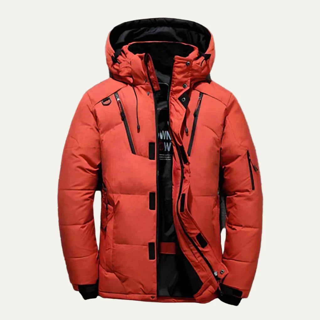 Men’s Quilted Hooded Winter Puffer Jacket