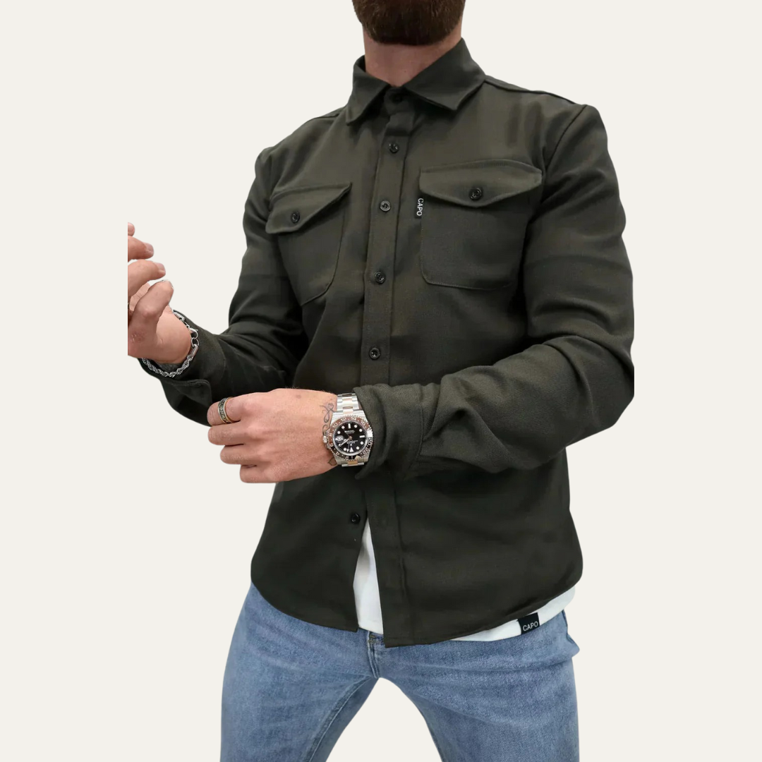 Men’s Military-Inspired Shacket