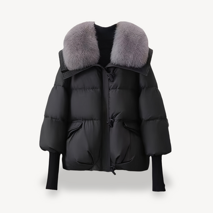 Women’s Faux Fur Collar Puffer Jacket