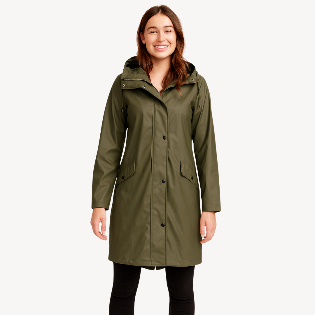Women's Waterproof Hooded Raincoat