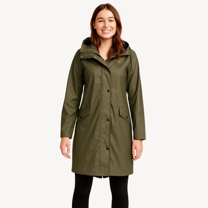 Women's Waterproof Hooded Raincoat