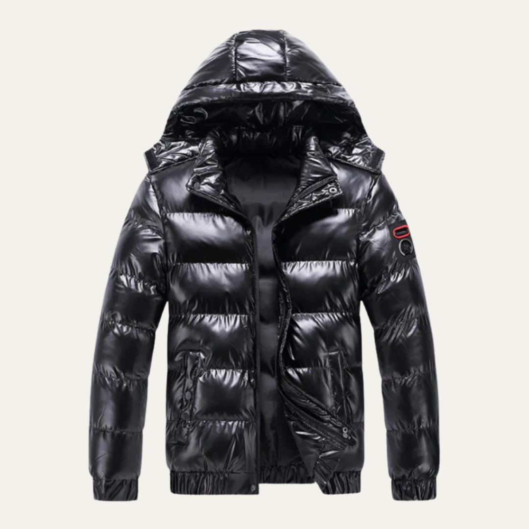 Men’s Glossy Insulated Puffer Jacket