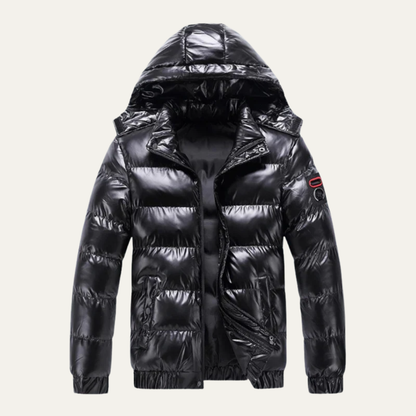 Men’s Glossy Insulated Puffer Jacket