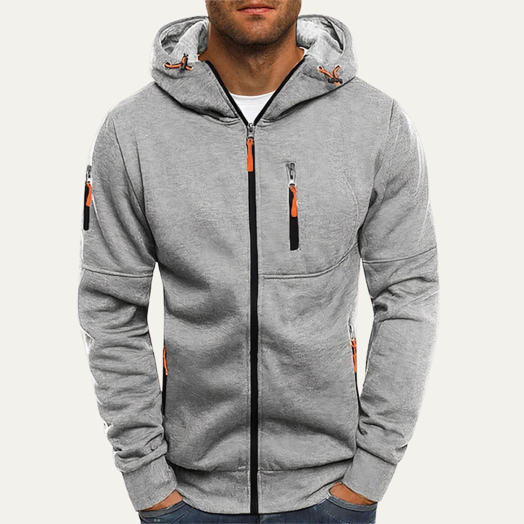 Men’s Full Zip Functional Hooded Sweatshirt
