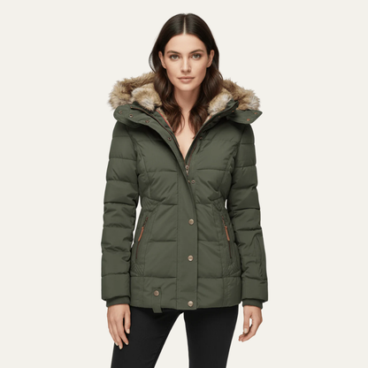 Women’s Luxe Faux Fur Puffer Jacket