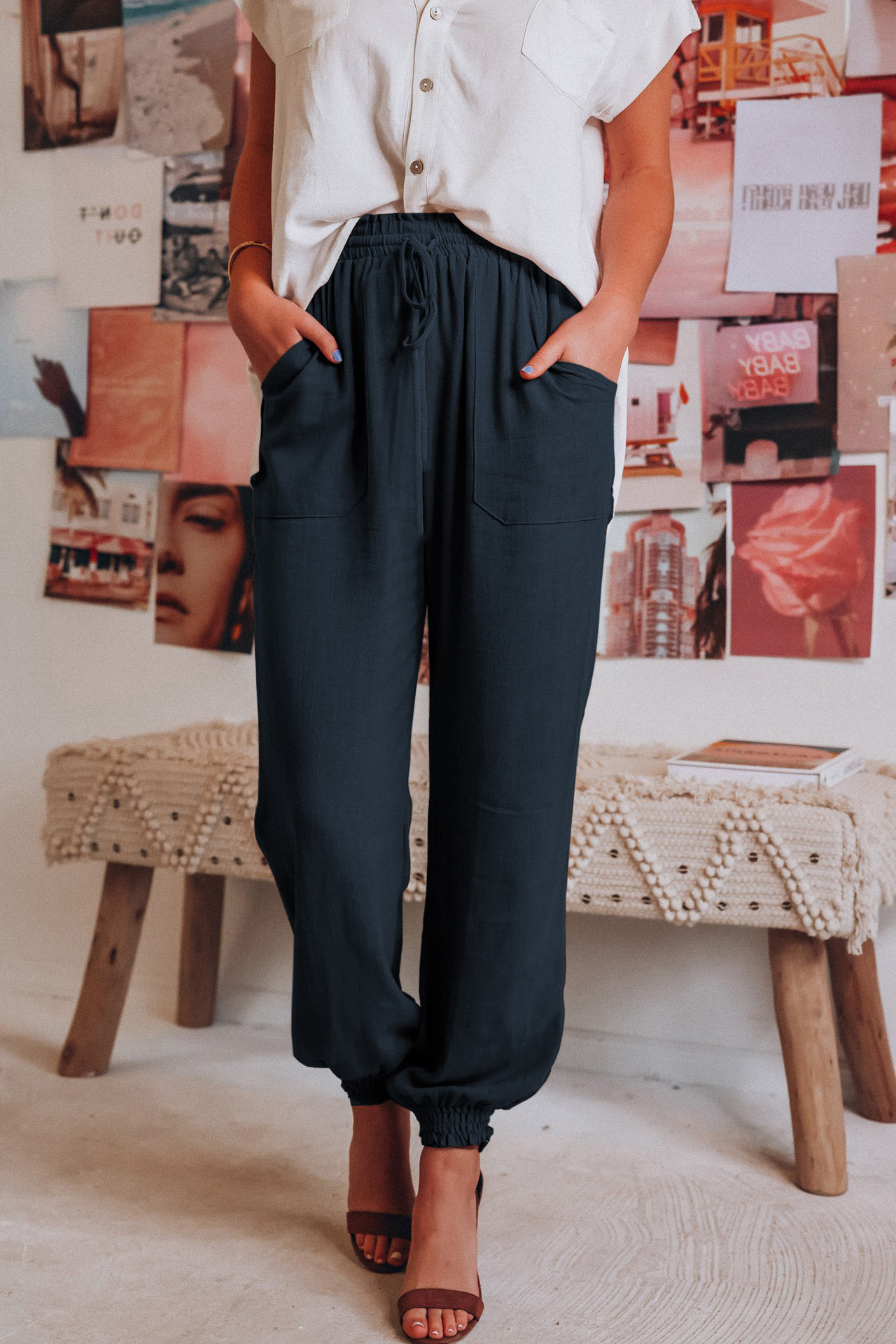 Comfortable Summer Pants Lightweight Breathable