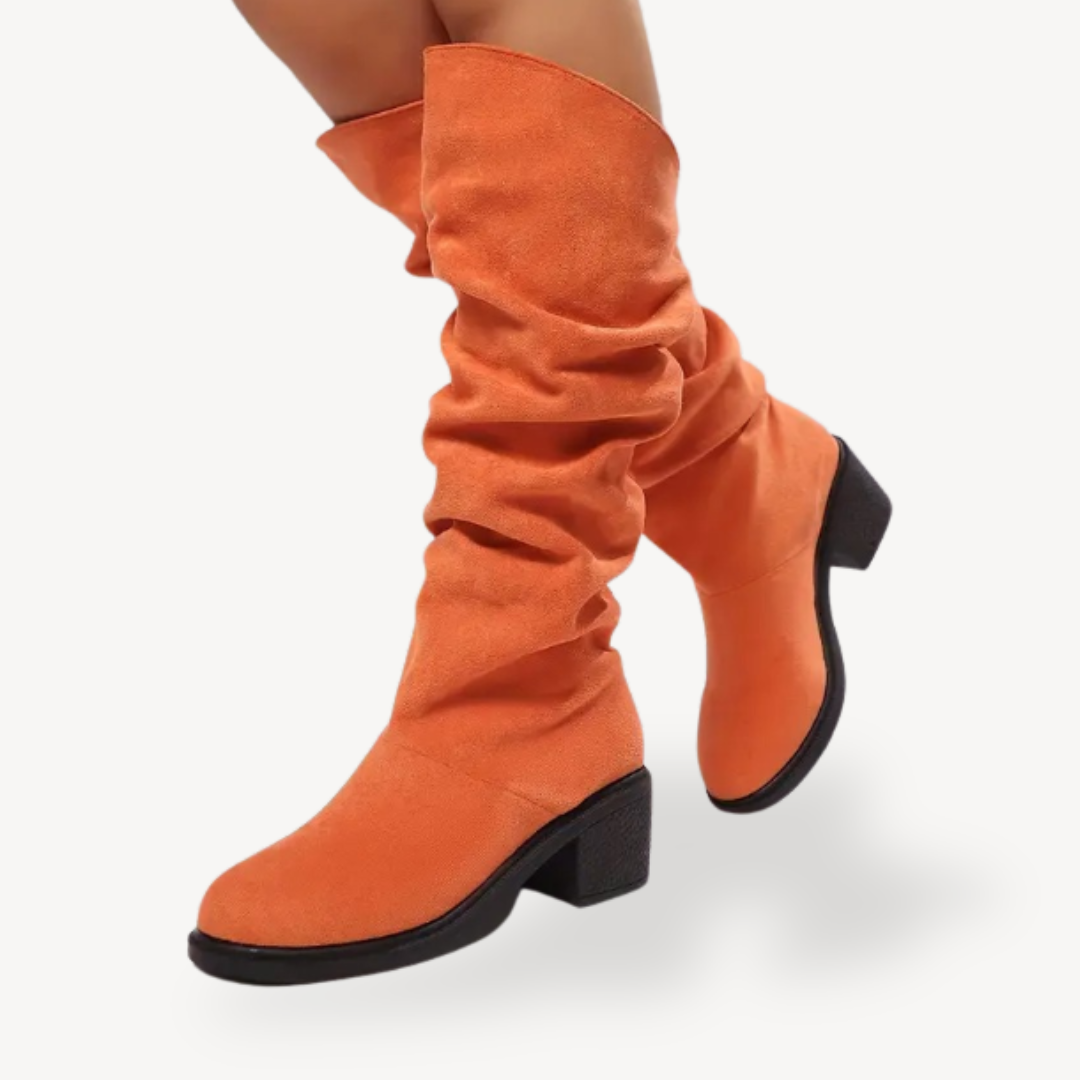 Slouchy Orthopedic Knee-High Boots Suede Women