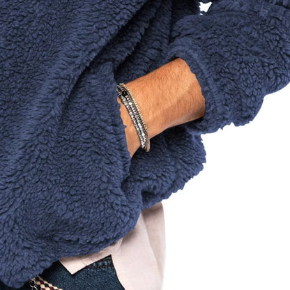 Men’s Thick Plush Winter Zip Hoodie