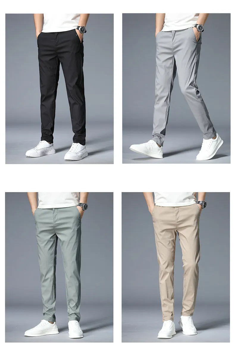Comfortable Regular Fit Stretch Chino Pants