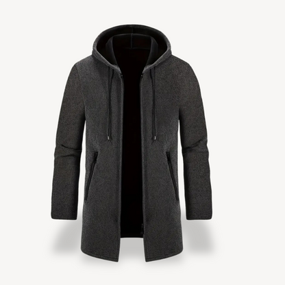 Fleece Hooded Cardigan Jacket Men