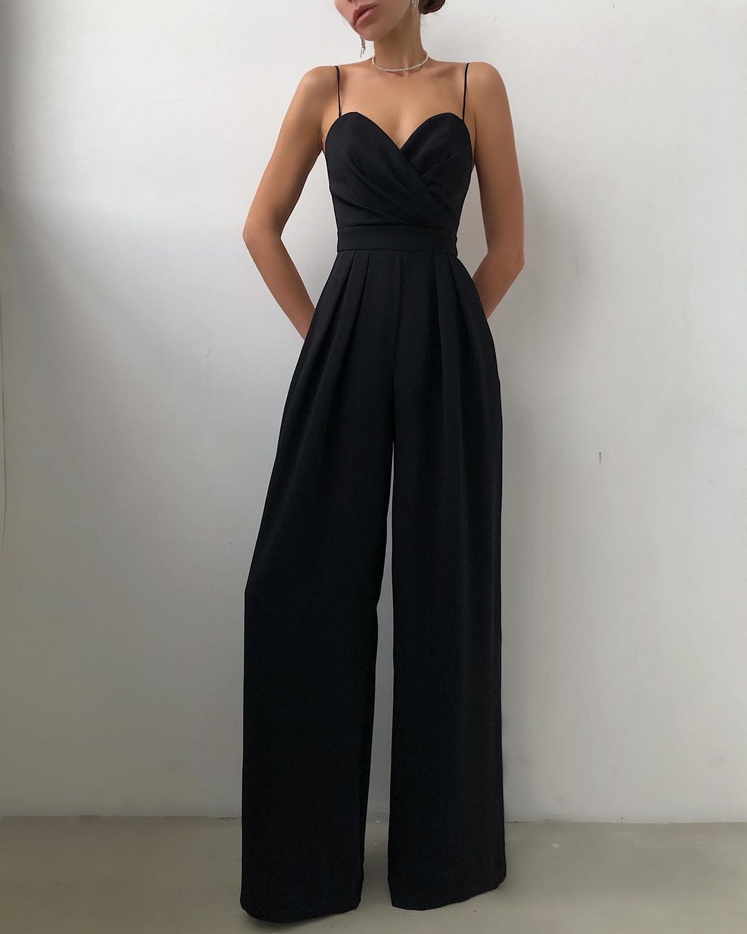 Women's Chic Tank Strap Flowy Jumpsuit