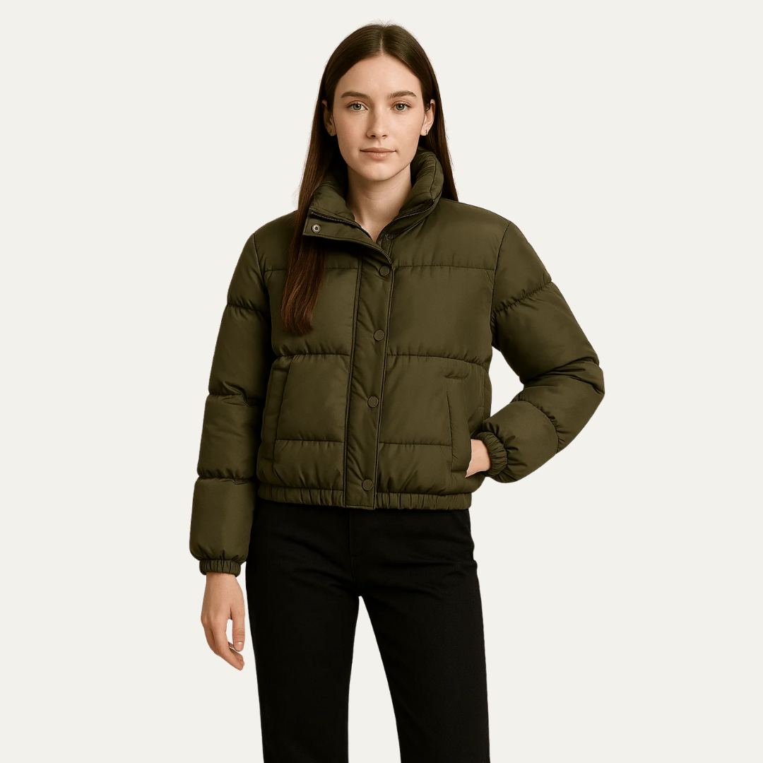 Women’s Boxy Cropped Puffer Jacket