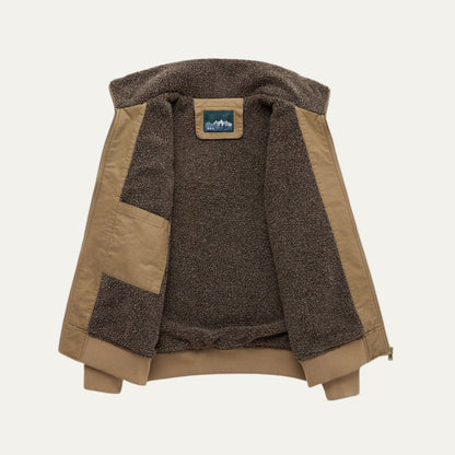 Men’s Fleece Lined Aviator Bomber Jacket