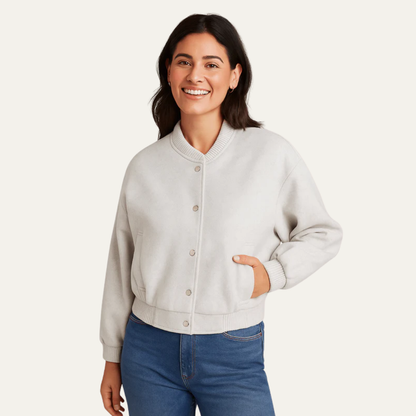 Women's Structured Peacoat with Quilted Inner Vest