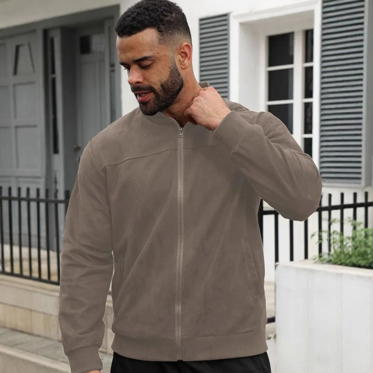 The Salford Modern Suede Jacket for Men