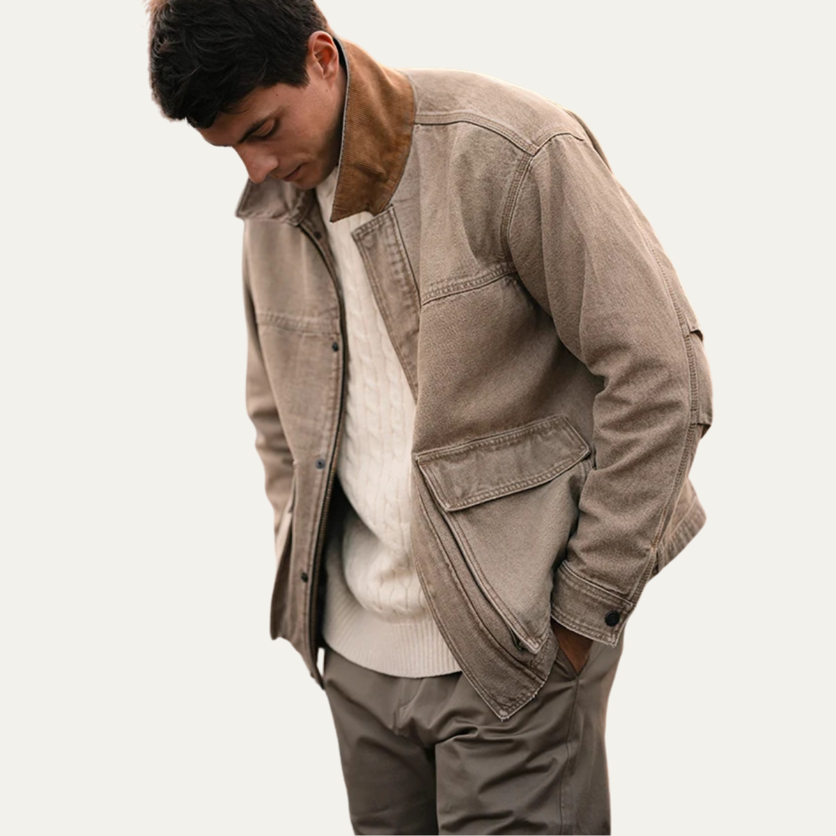 The Amboise Men’s Vintage Corduroy Casual Jacket