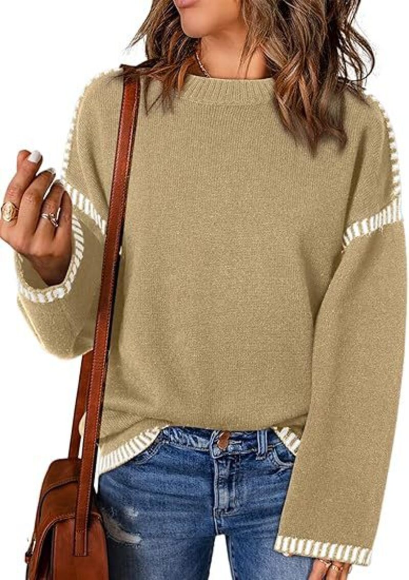Warm Winter Colorful Knit Sweater