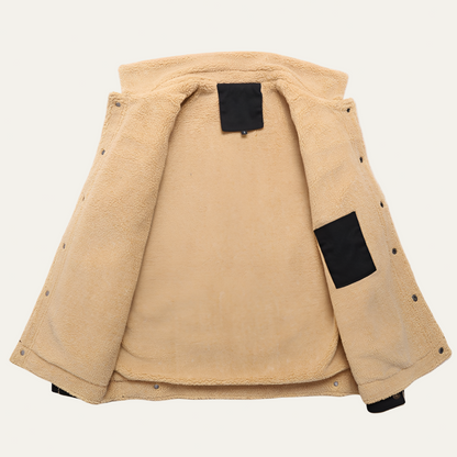 Men’s Retro Fleece Lined Winter Jacket