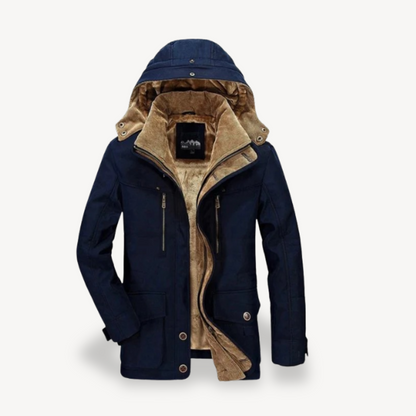 Fleece Lined Parka Jacket Men