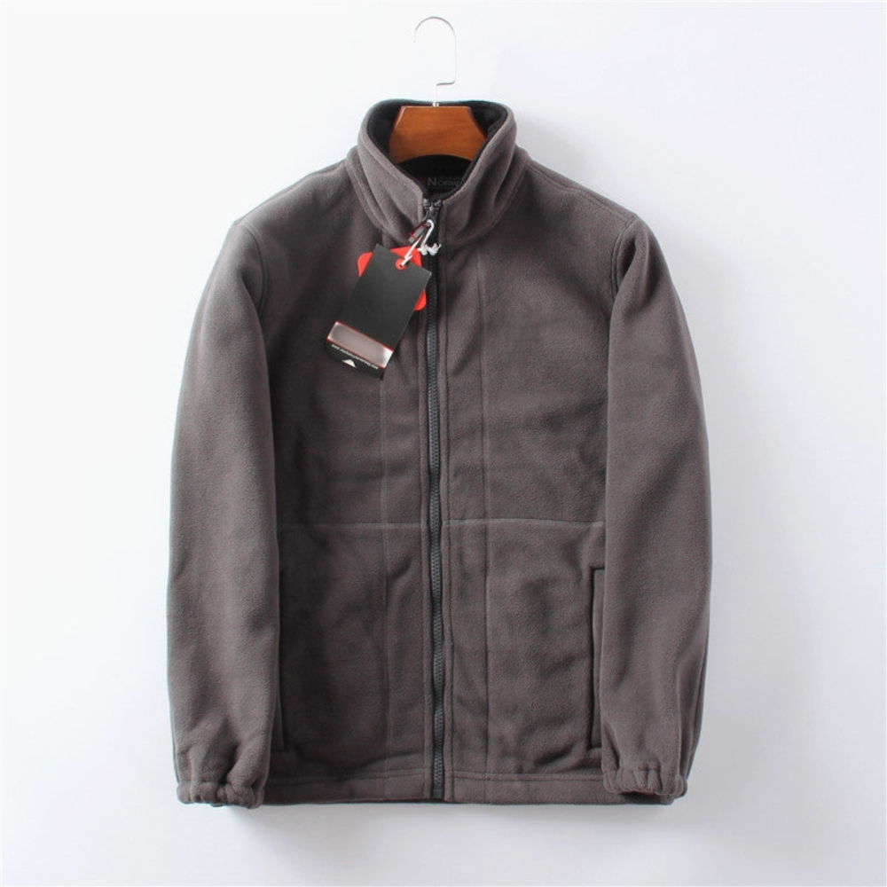 Men’s Soft High Collar Fleece Jacket