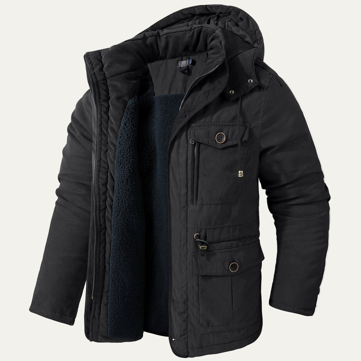 Men’s Heavy Winter Parka with Fleece Lining