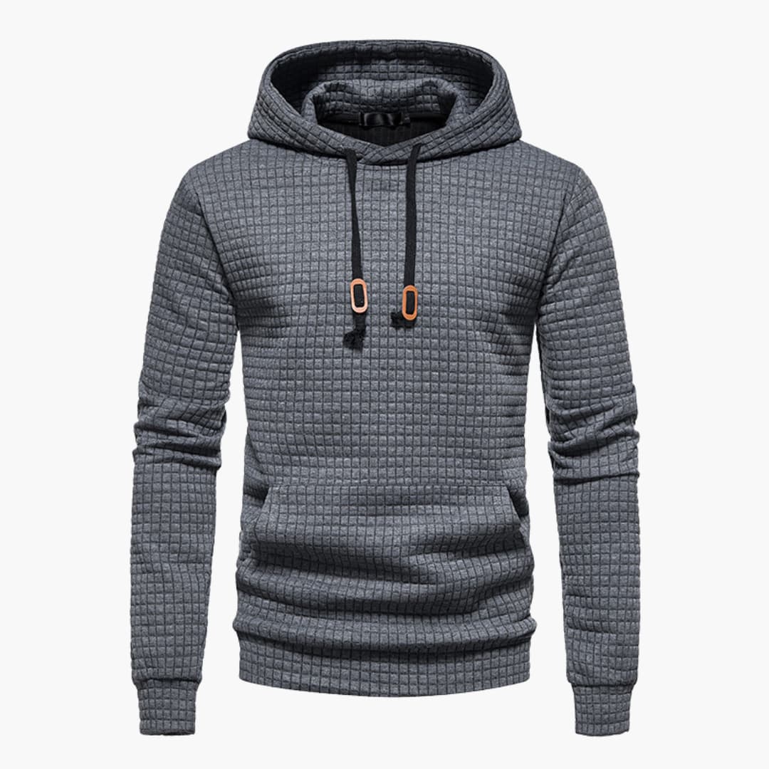 Warm Mens Graphic Hooded Sweatshirt for Winter